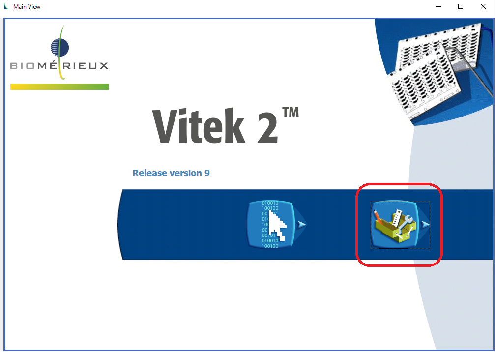 Vitek2 tools menu
